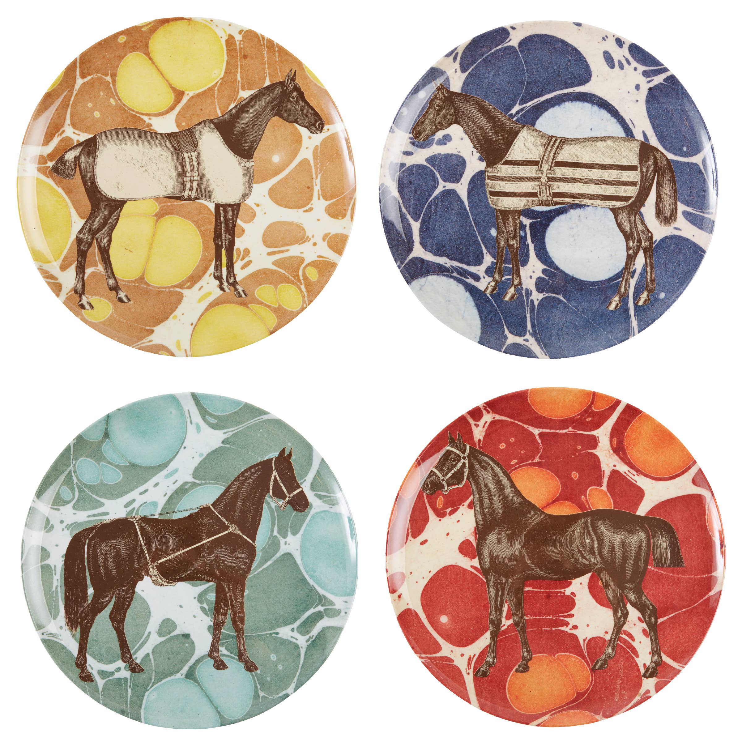 Assiettes à dîner Equus | Lot de 4