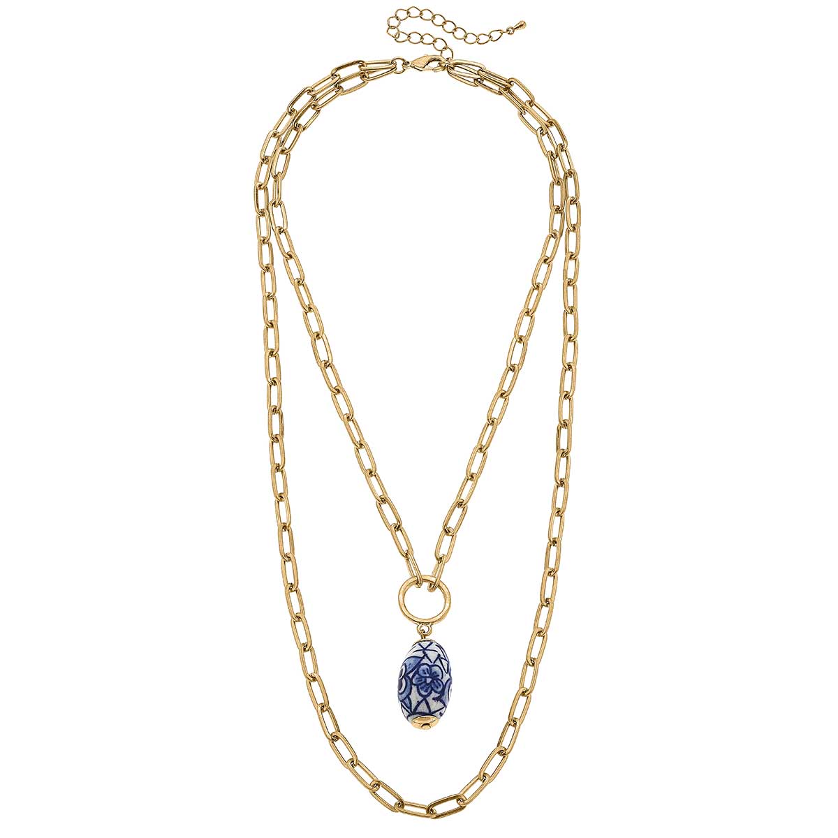 Collier superposé Evelyn Chinoiserie