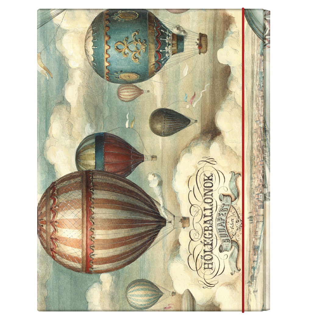 Hot Air Balloon Wrapped Notebook Box {A4}