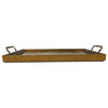 Art Nouveau Swans Tray with Brass Handles