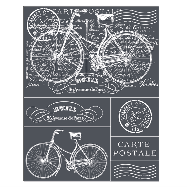 Mesh Stencil | Carte Postale {8.5” x 11”}