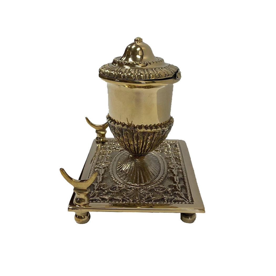 Brass Inkwell Pen Holder Pen Set