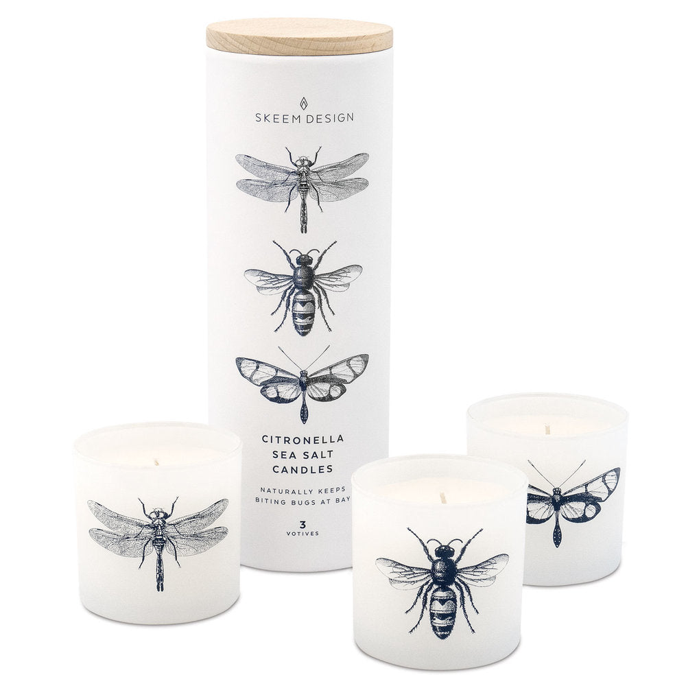 Sea Salt & Citronella Votive Set