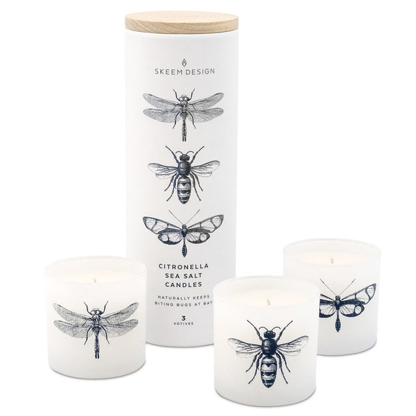 Sea Salt & Citronella Votive Set