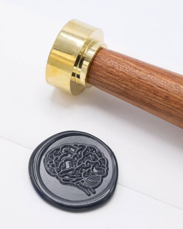 Anatomical Brain Wax Seal Stamp