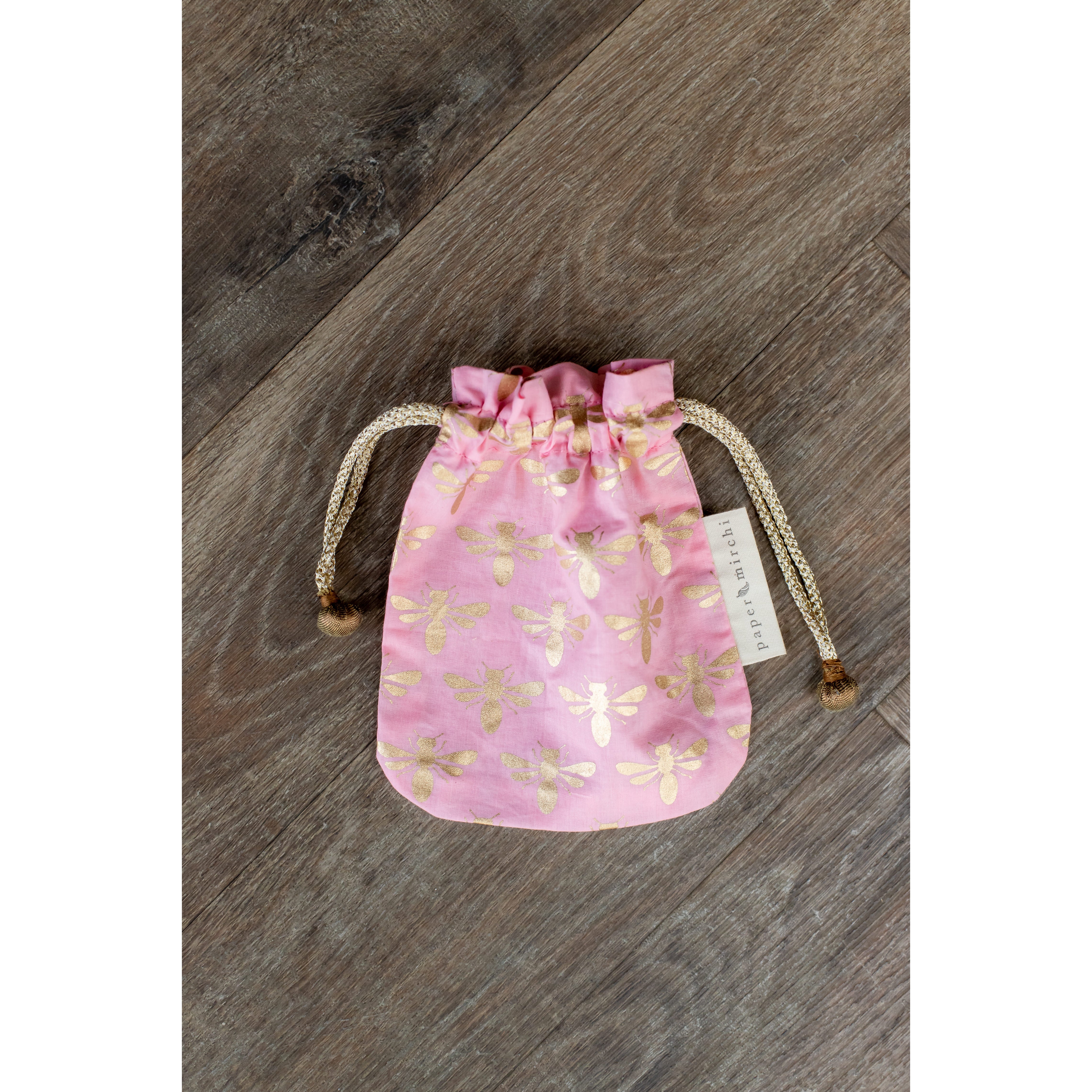 Sacs cadeaux à cordon réutilisables | Gamme Luxe Gold {plusieurs tailles et couleurs}