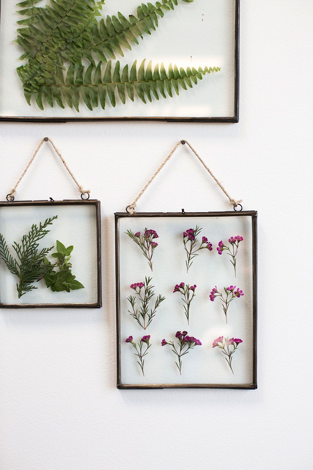 Cadre flottant en verre et métal {plusieurs tailles}