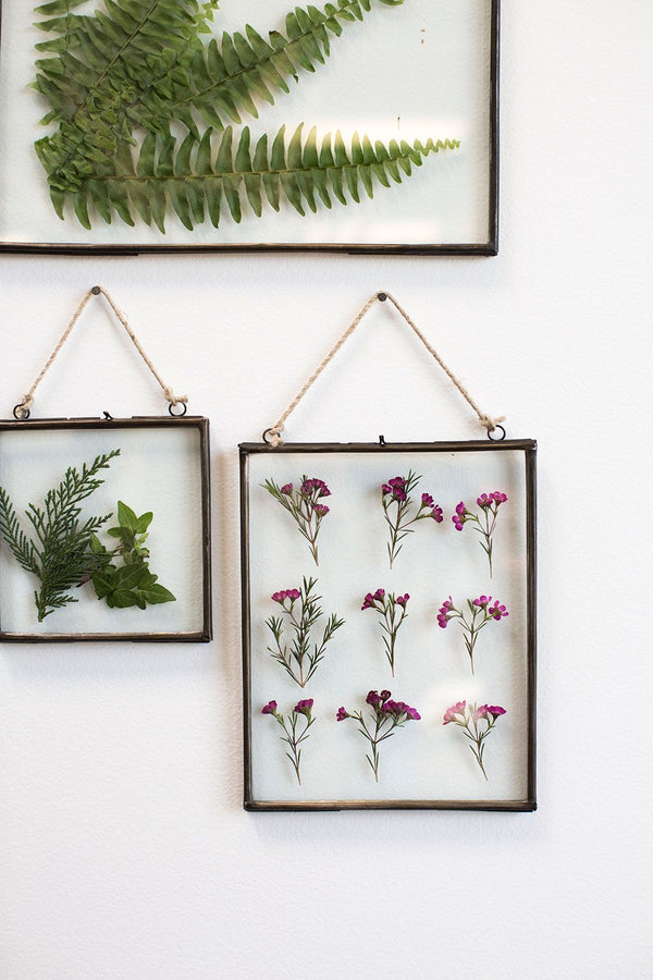 Cadre flottant en verre et métal {plusieurs tailles}