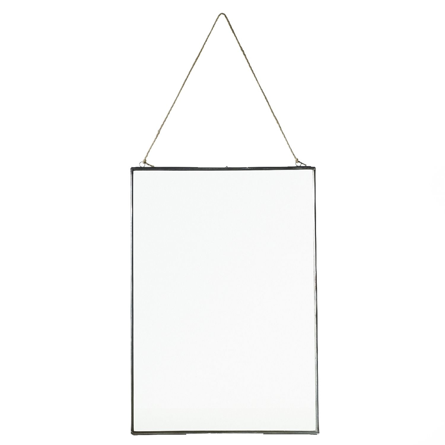 Cadre flottant en verre et métal {plusieurs tailles}