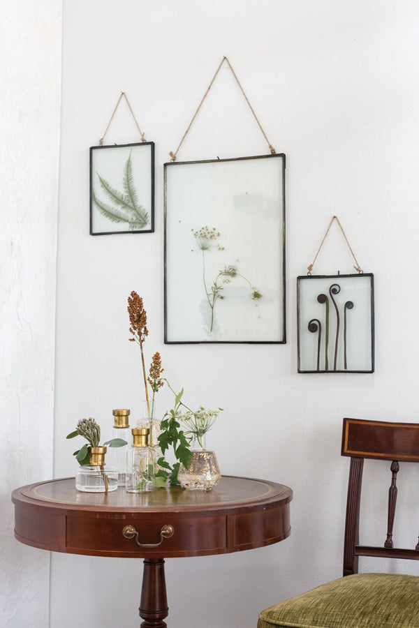 Cadre flottant en verre et métal {plusieurs tailles}