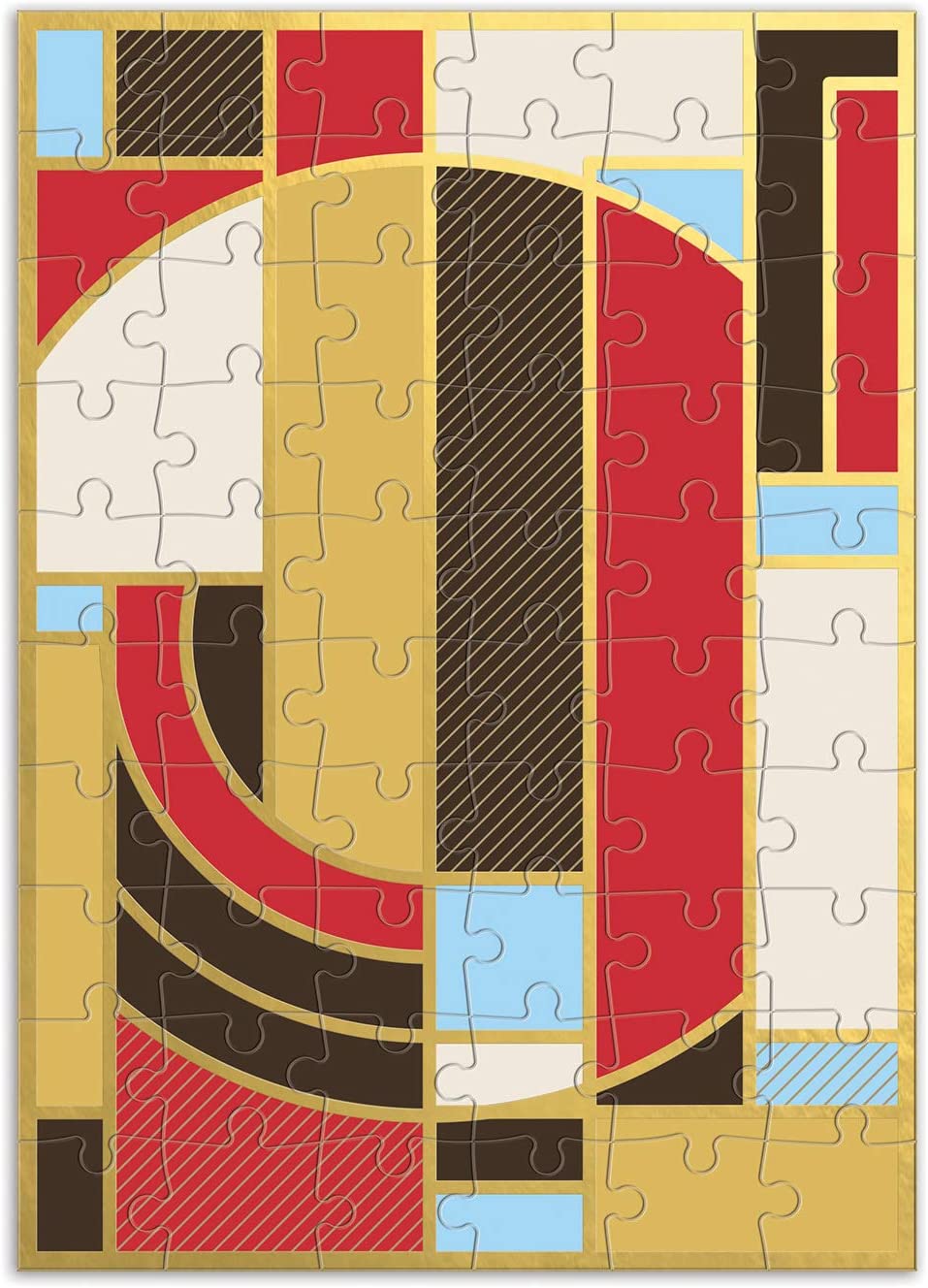 Frank Lloyd Wright Hoffman Rug Greeting Card Puzzle