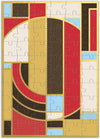 Frank Lloyd Wright Hoffman Rug Greeting Card Puzzle