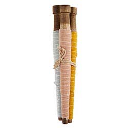 Velvet Trio Ribbon Spool | Blush + Grey + Mustard
