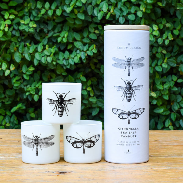 Sea Salt & Citronella Votive Set