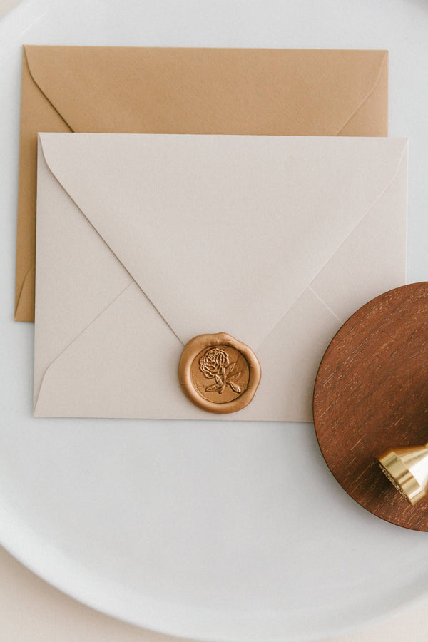 Heirloom Peony Wax Seal Stamp