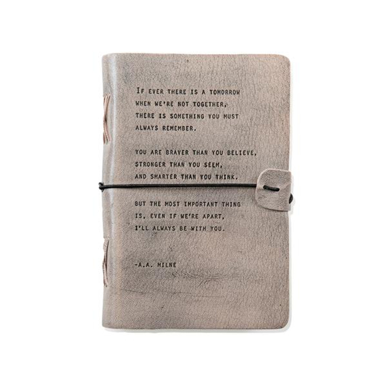 Journal en cuir artisanal {AA Milne}