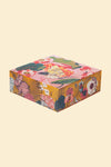 Tasseled Crane at Sunrise in Petal | 100% Silk Scarf