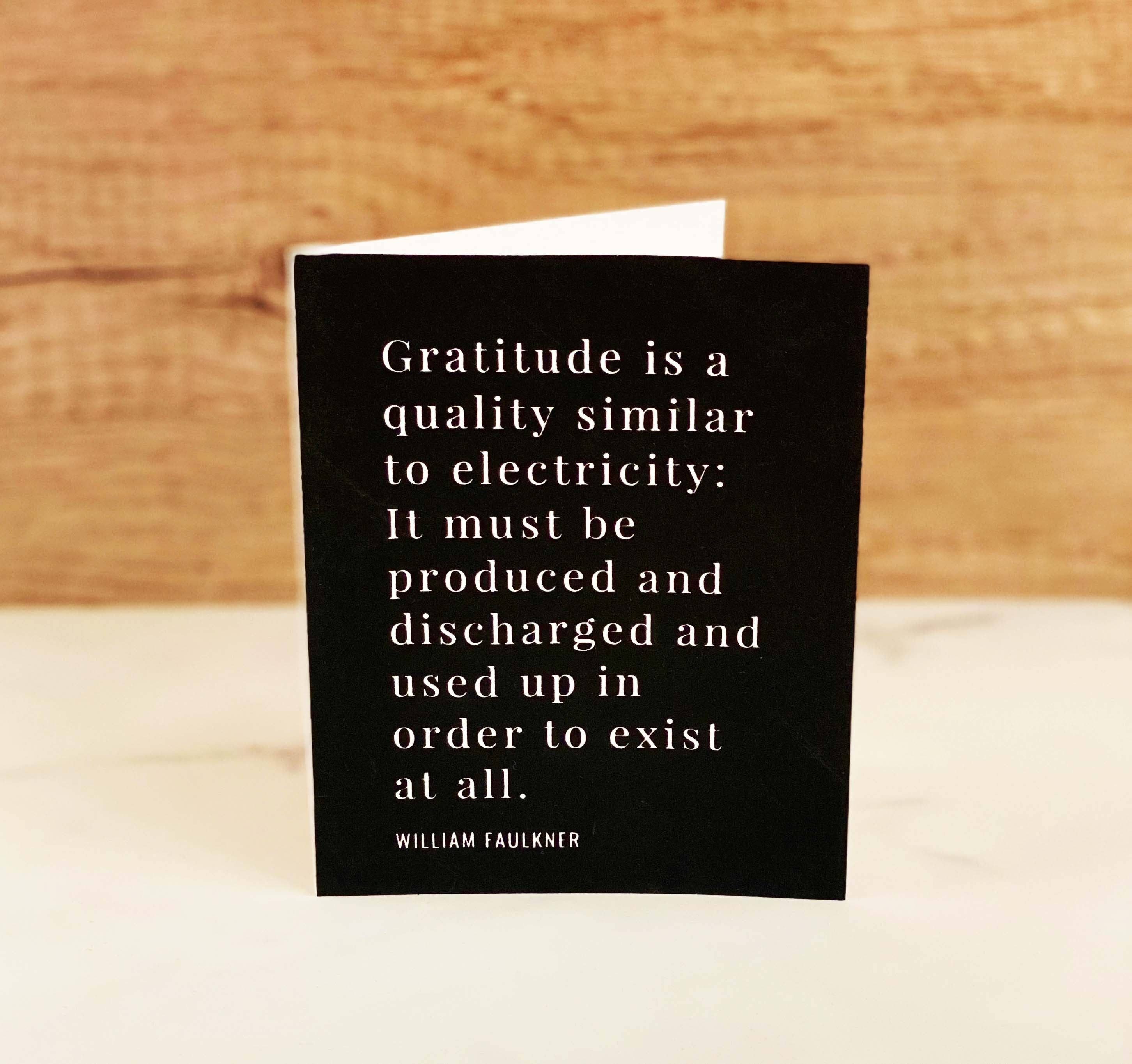 William Faulkner | Handmade Thank You Card