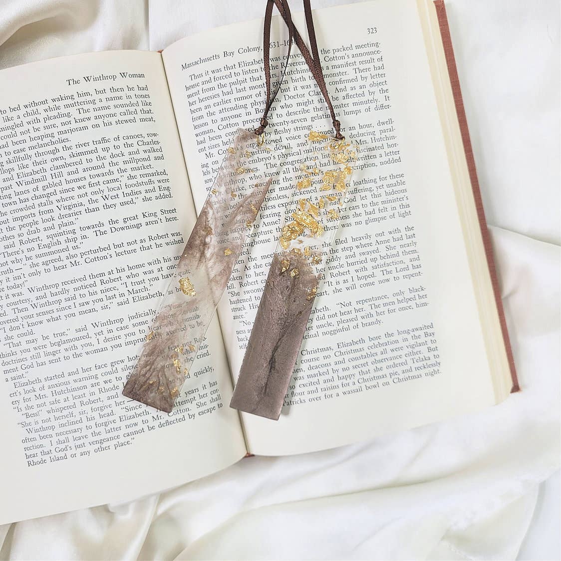 Resin Gold Leaf Bookmarks {Multiple Colorways}