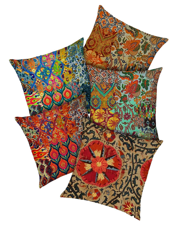 Oreiller brodé | Kelly Florale {20" x 20''}