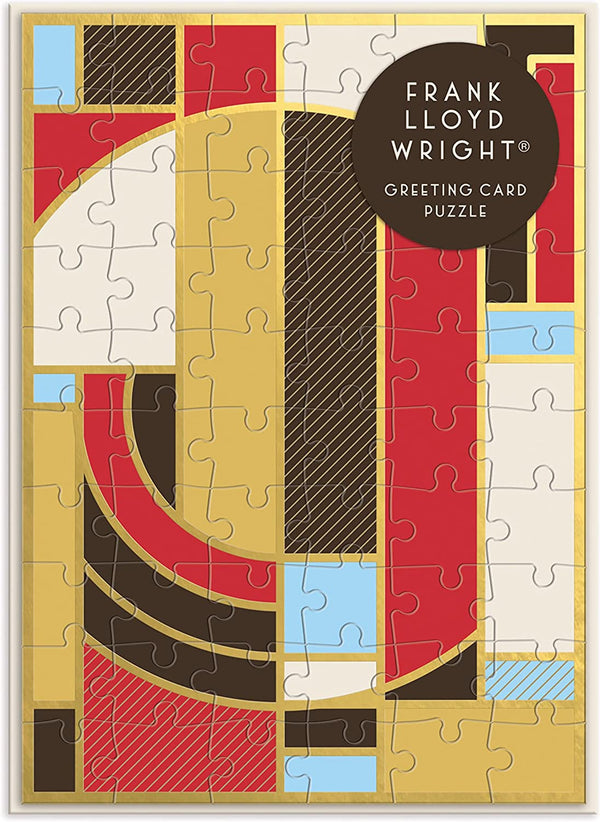 Frank Lloyd Wright Hoffman Rug Greeting Card Puzzle