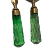 Brass and Glass Magnifier and Letter Opener Desk Set