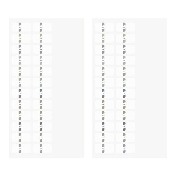 Index Étiquette Chiratto S Numéros {plusieurs couleurs}