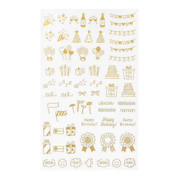 Midori Gold Foil Transfer Stickers