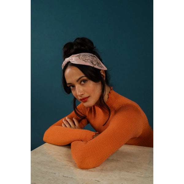 Wide Embellished Velvet Headbands