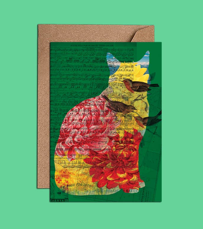 Dictionnaire d'art - Notes de chat BirdsCard - (WAC21506)