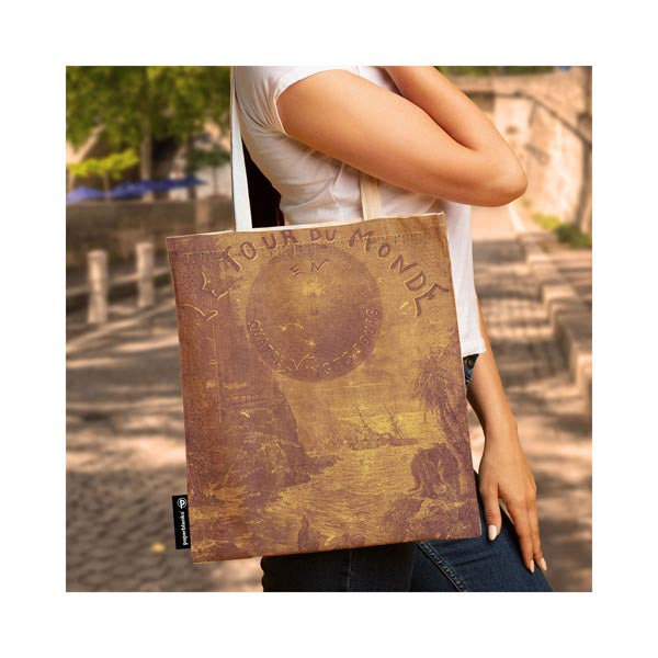 Jules Verne Around the World | Canvas Tote