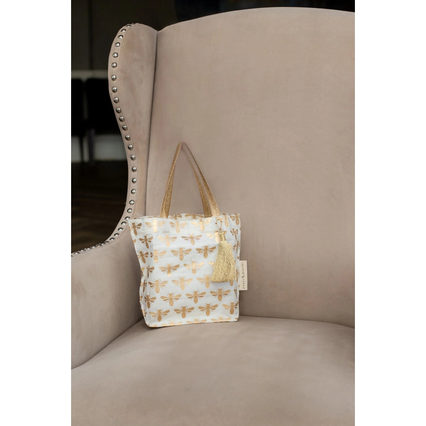 Sacs cadeaux en tissu réutilisables | Collection Abeilles {plusieurs styles}