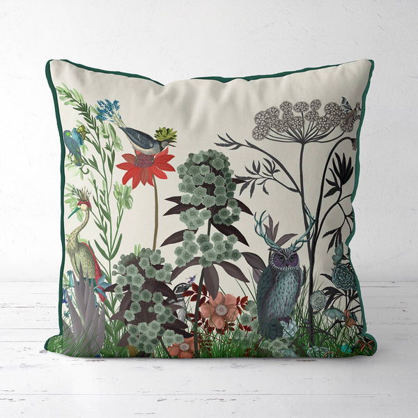 Jeter la housse d’oreiller | Impression botanique de fleurs sauvages