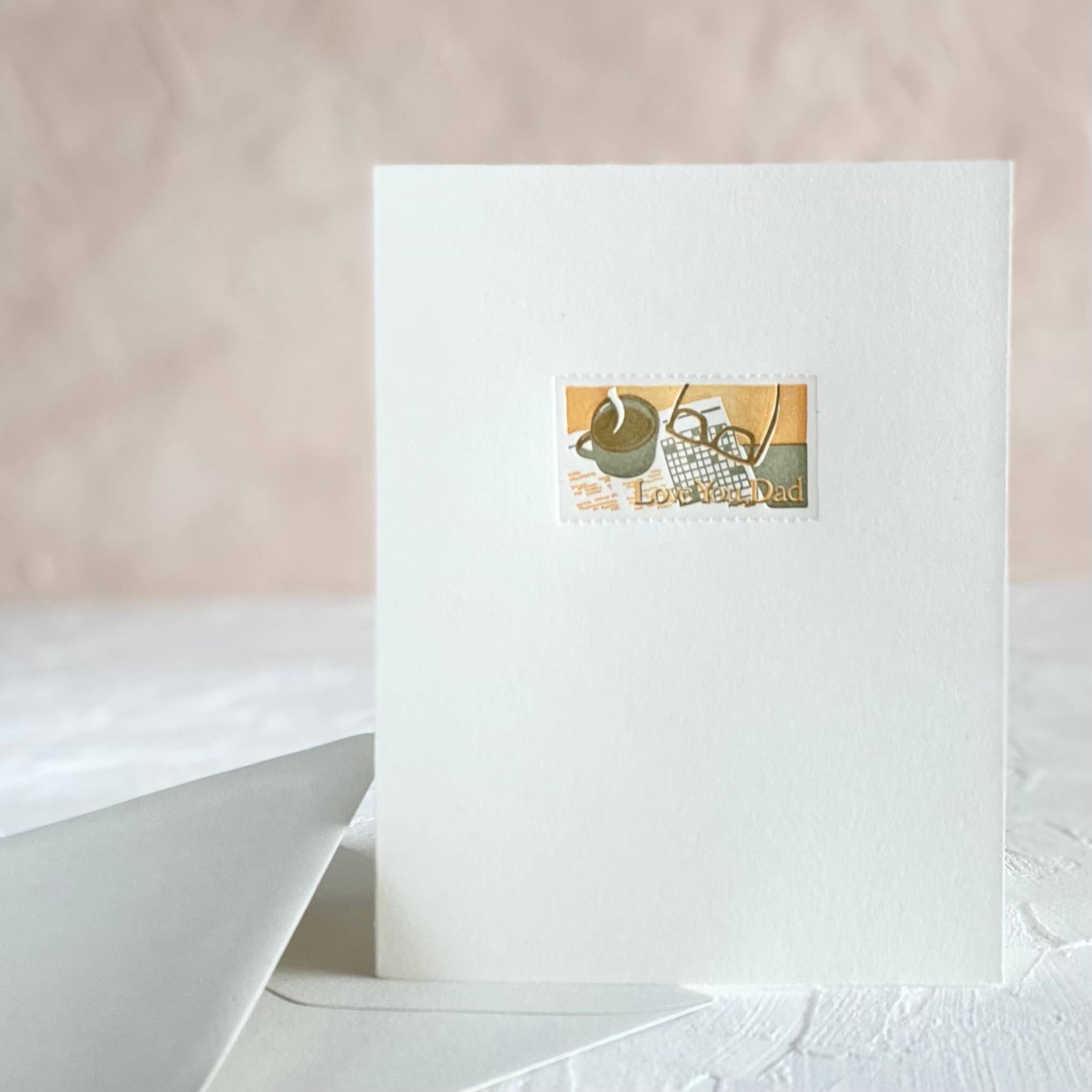 Love You Dad Postage Stamp {Father's Day} Greeting Card