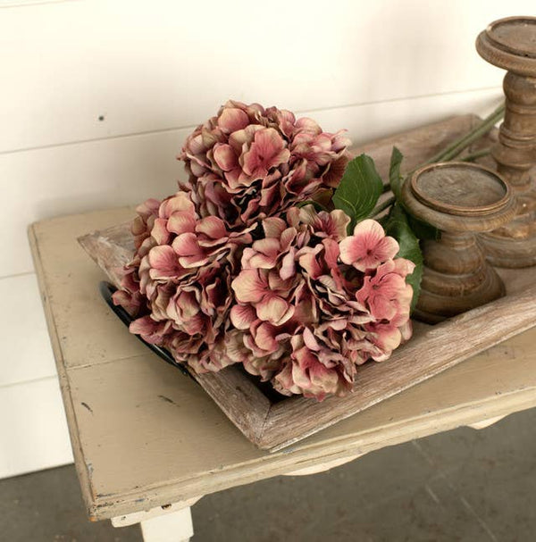 Tige d'hortensia 28" mauve d'automne