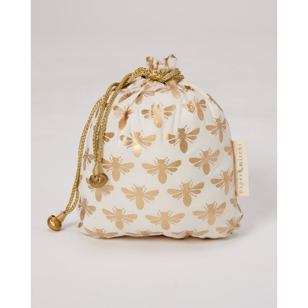 Sacs cadeaux réutilisables à cordon de serrage en tissu | Collection '22 {plusieurs styles et tailles}