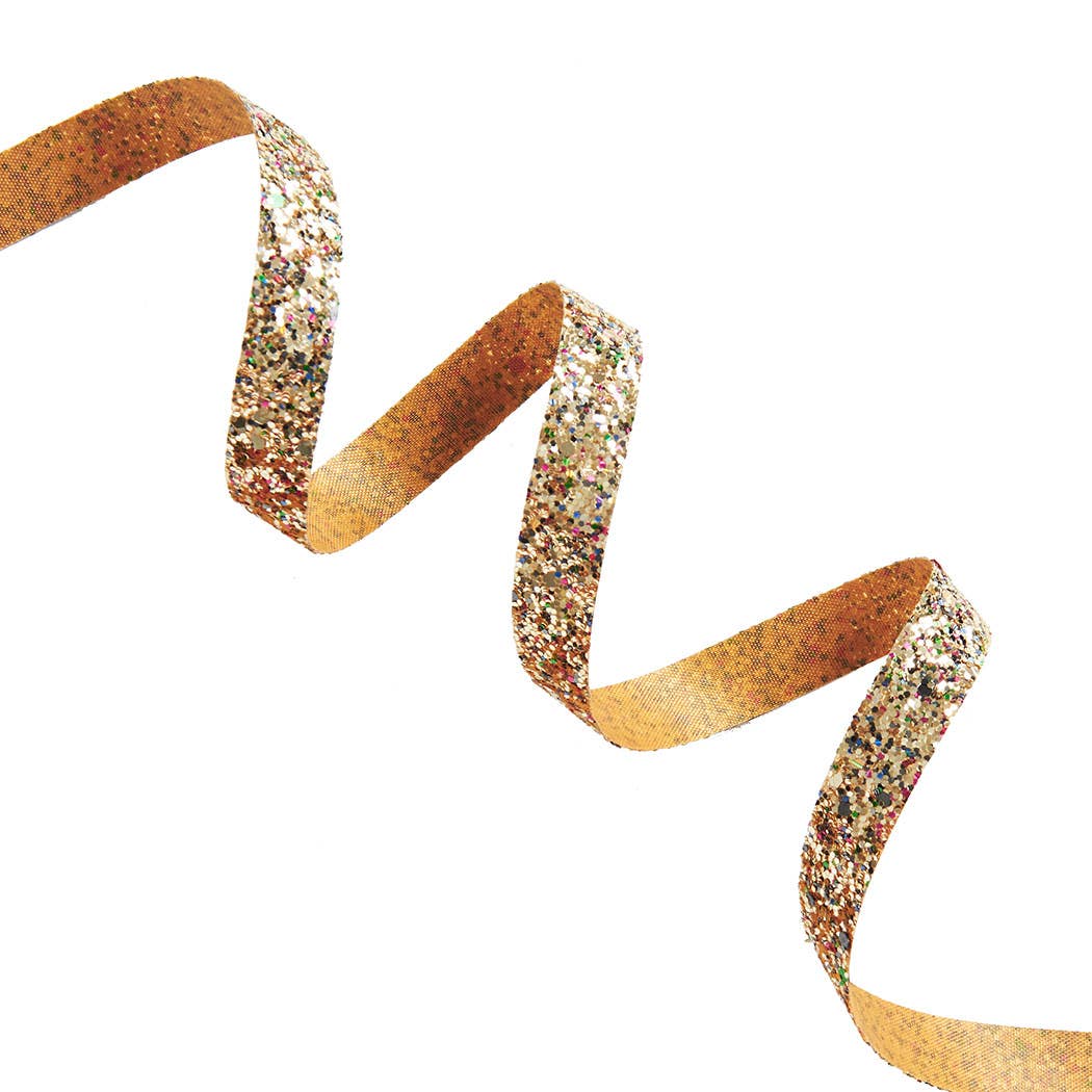 Gold Chunky Glitter Ribbon