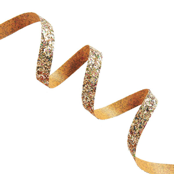 Gold Chunky Glitter Ribbon