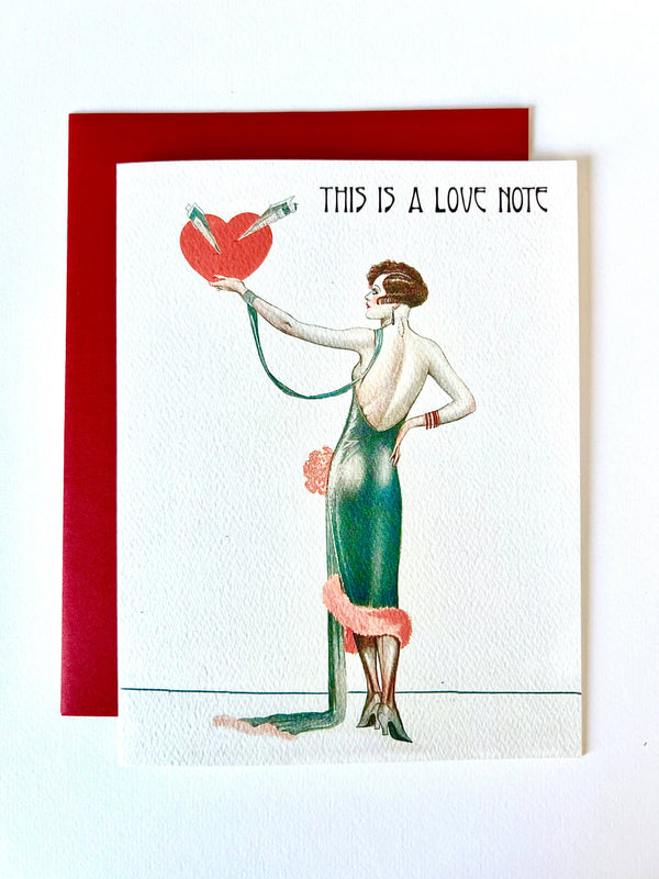 Note d'amour | Art Déco