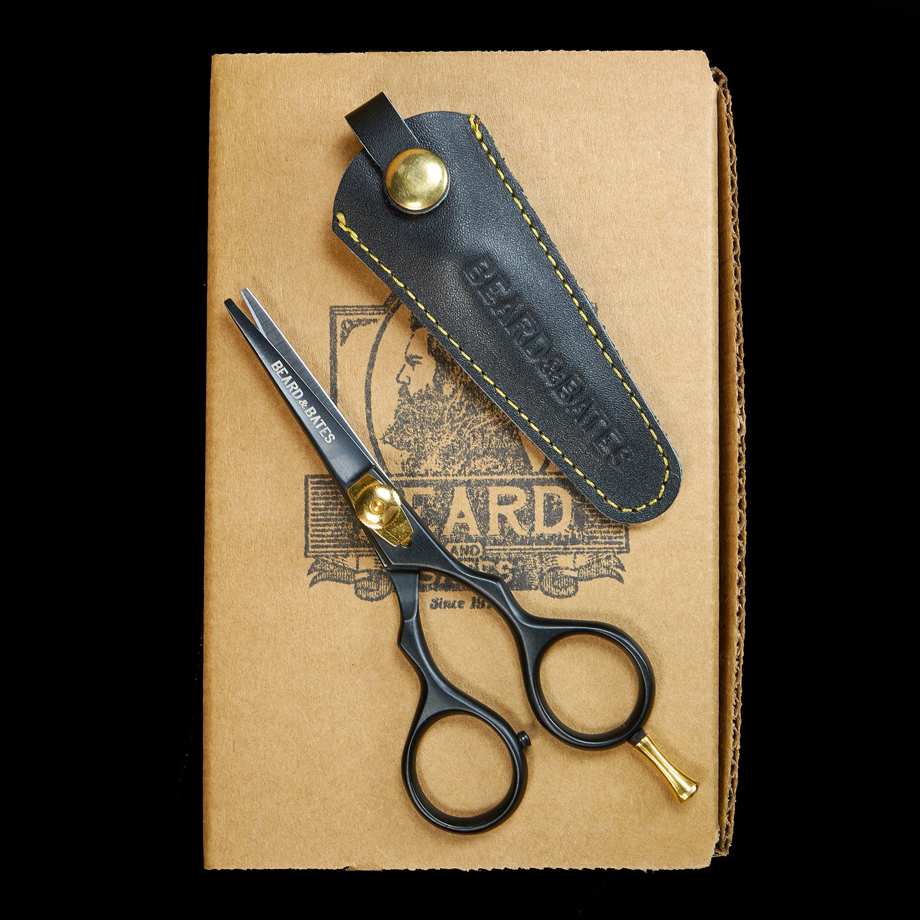 Ciseaux Black Label 1878 avec étui en cuir