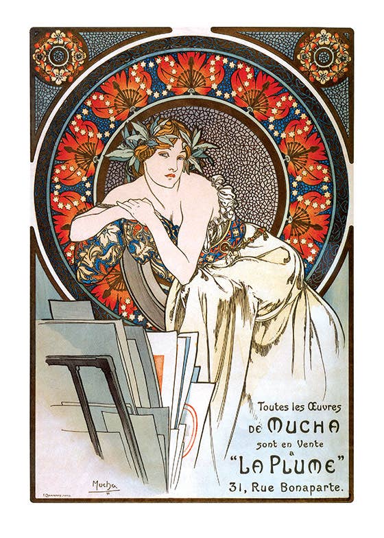 Alphonse Mucha 11" x 14" Art Prints {multiple styles}