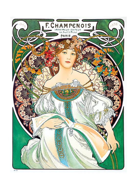 Alphonse Mucha 11" x 14" Art Prints {multiple styles}