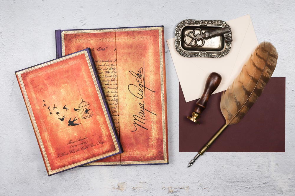 Angélou | Je sais pourquoi l'oiseau en cage chante I Lined Wrap Journal {midi}