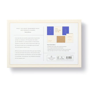Kit de cartes de notes Une année de connexion