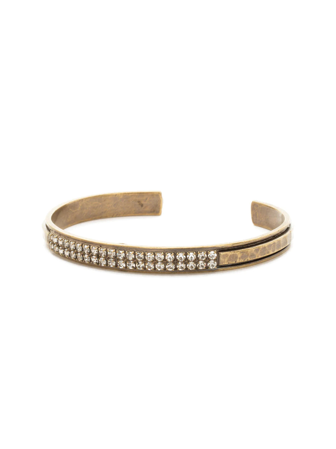 Bracelet de manchette tous alignés | Collection de cristaux
