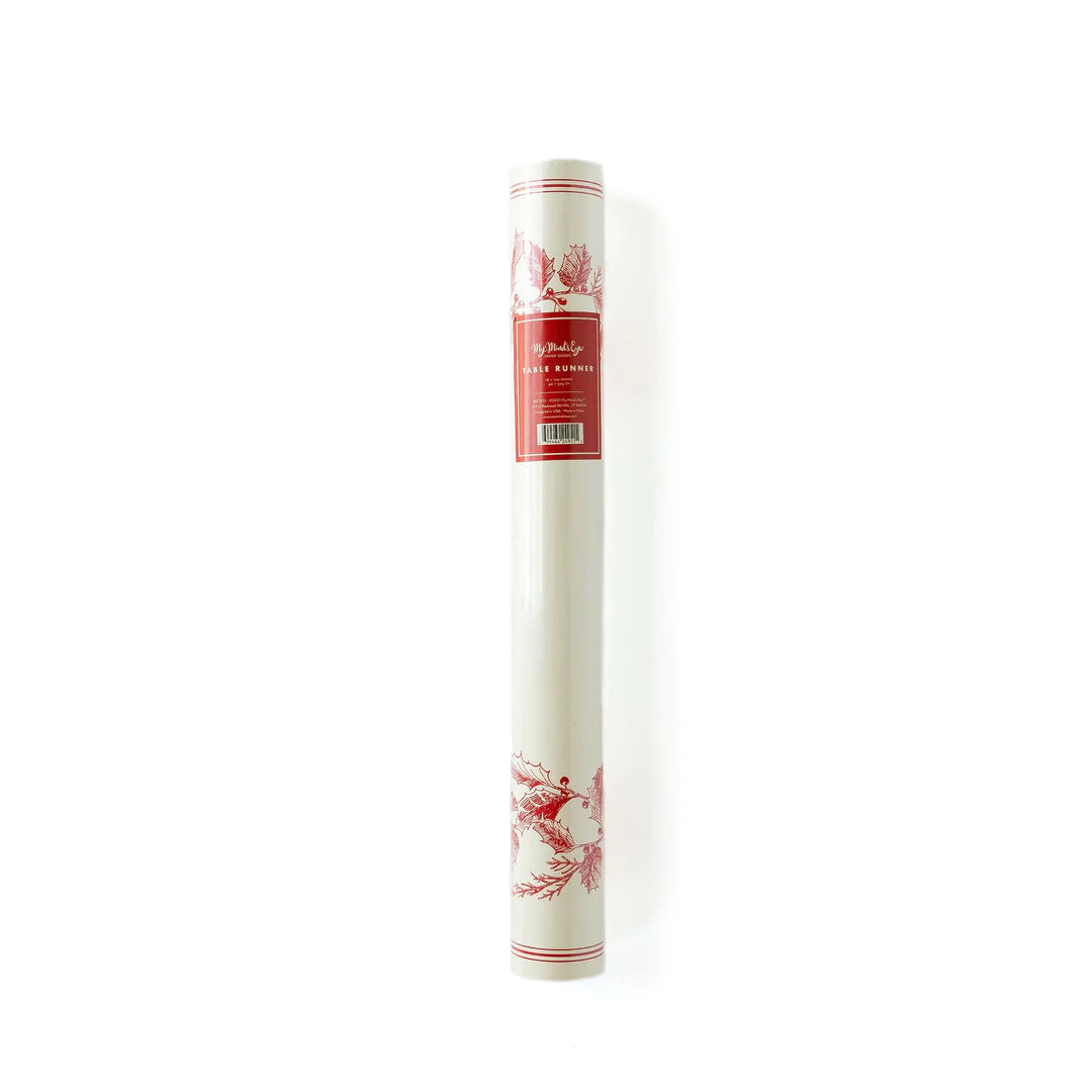 Croyez le chemin de table Red Holly