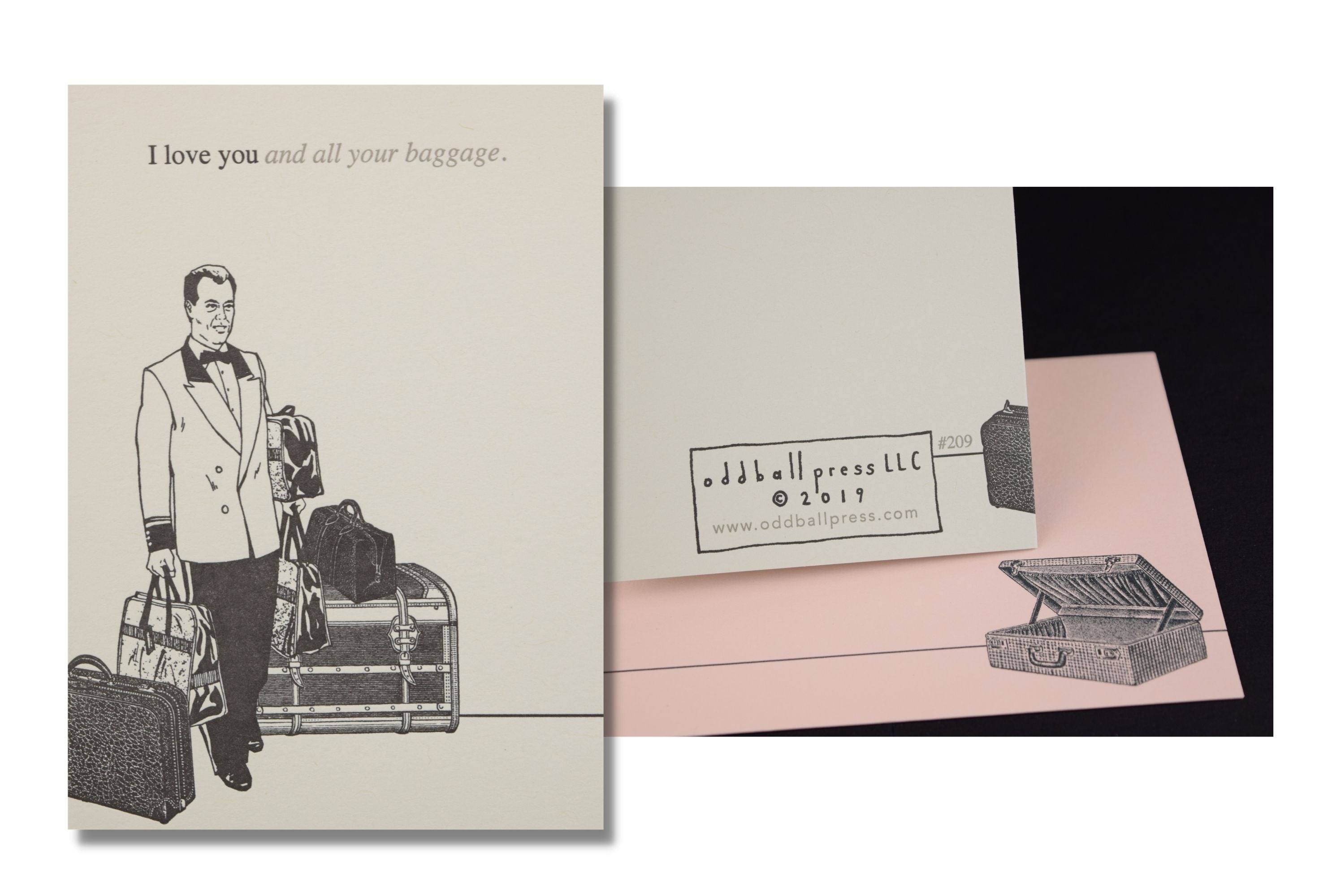All Your Baggage Love & Friendship Card