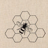 Torchons brodés | Ruche en nid d'abeille {Ensemble de 3}