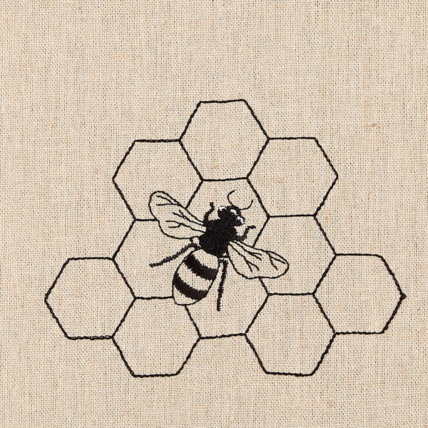 Torchons brodés | Ruche en nid d'abeille {Ensemble de 3}