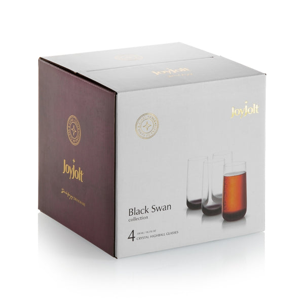 Verres à whisky | Cygne noir {ensemble de 4}
